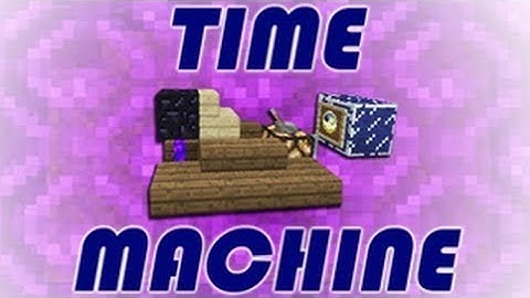 Minecraft Tutorial: How to Build a Time Machine!