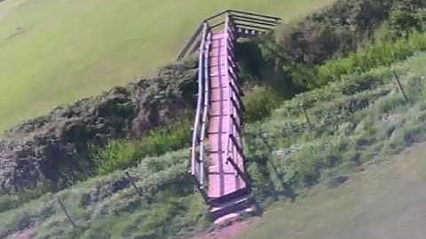 Firebird RC plane Crash , Hastings (archive video)