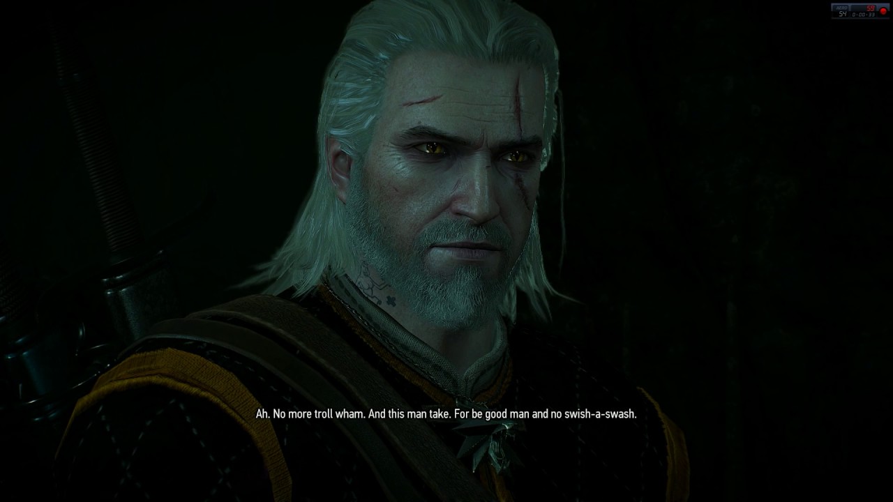The witcher 3 pc game the missing miners quest cinematics youtube