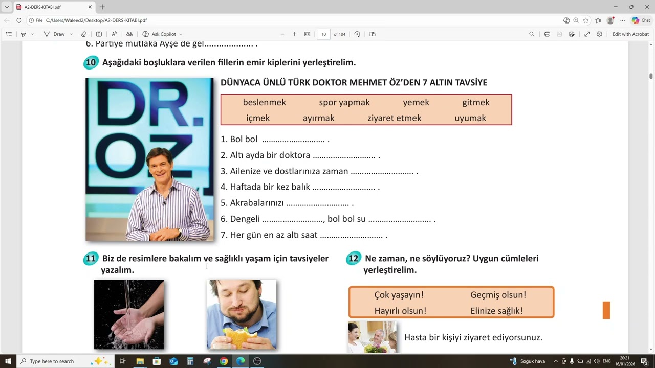 سلسلة تعلم اللغة التركية المستوى الثاني درس 2 (TÖMER A2)