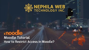 Restrict Access in Moodle