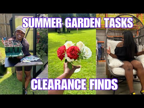 GARDEN CENTER SHOPPING + DOLLAR TREE SEED HAUL | HARVEST & UP-POTTING SEEDLINGS