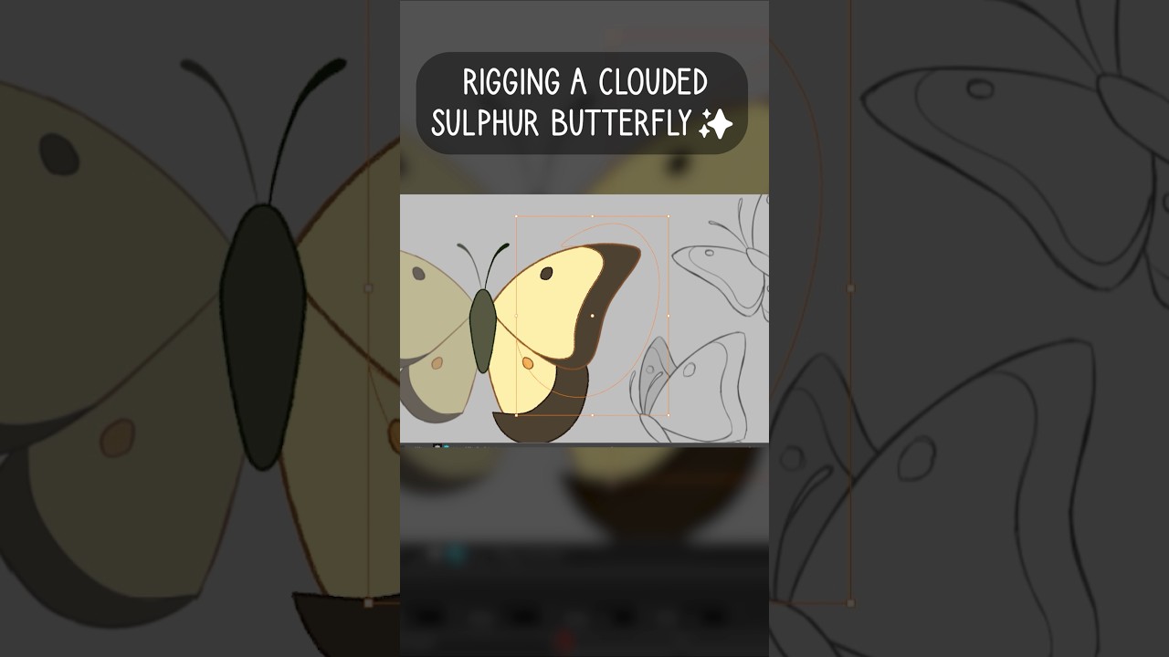 Rigging a Butterfly for Cassie & the Wolf! #indieanimation #cartoon #art