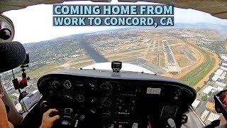 Rio Linda Airport to Concord Buchanan - returning home after work.