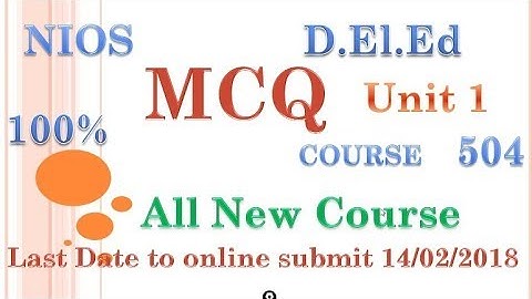 Block 504 Unit 1  MCQ All Correct Answers.NEW Course