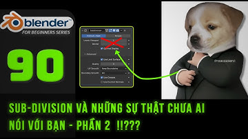 Bài 90: Tất cả options Sub-D sẽ được giải thích trong video này? Blender cơ bản | Tự họcBlender 2025