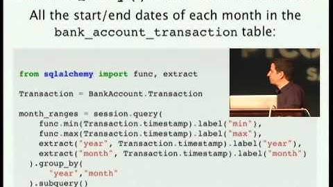 Hand Coded Applications with SQLAlchemy