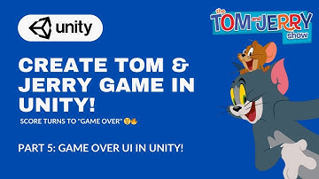 Unity 2D Game Over UI | Tom & Jerry Endless Runner - Part 5