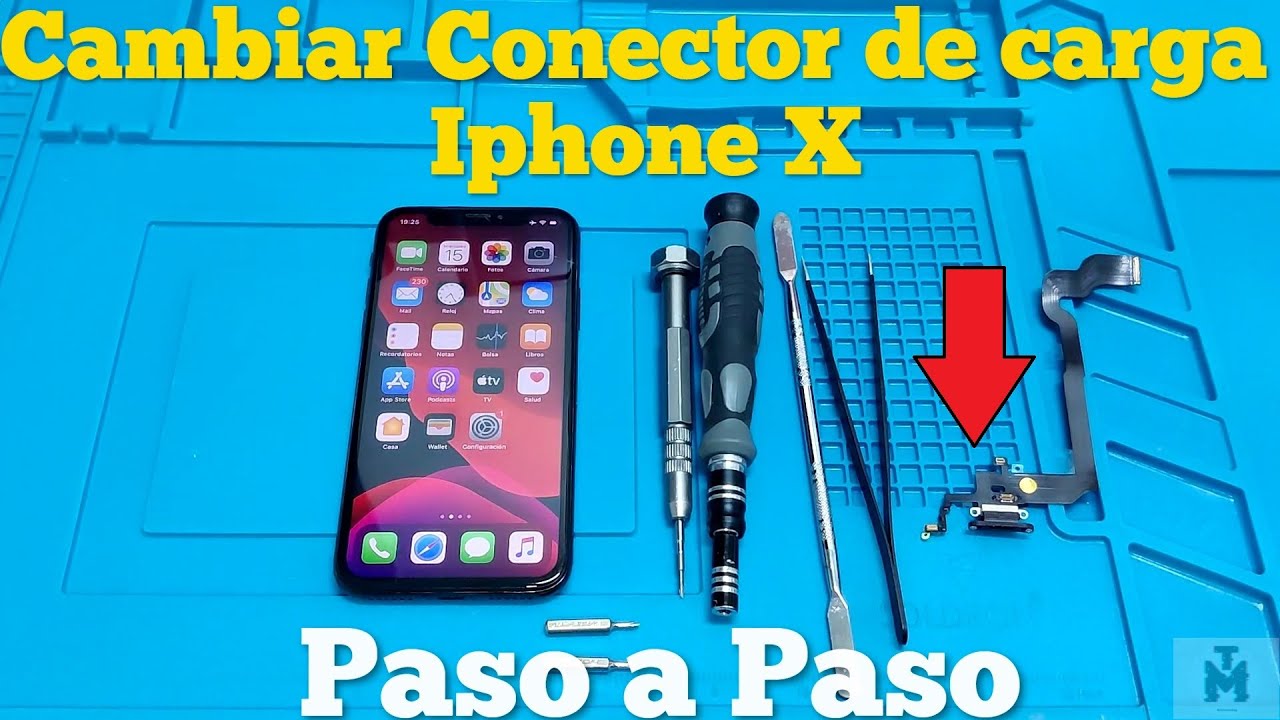 Iphone X Cambio de Conector de Carga (flex de carga) // Paso a Paso 