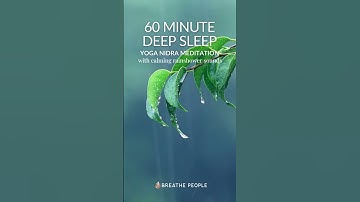Thumbnail of 60 Minute Deep Sleep Yoga Nidra Meditation with calming rainshower sounds