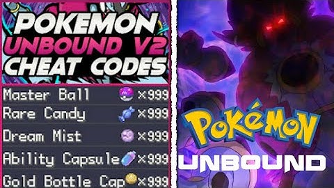 🤩🤩 Pokémon Unbound V2.1.1 Ultimate Mega Cheat Codes #pokemon #cheatcodes