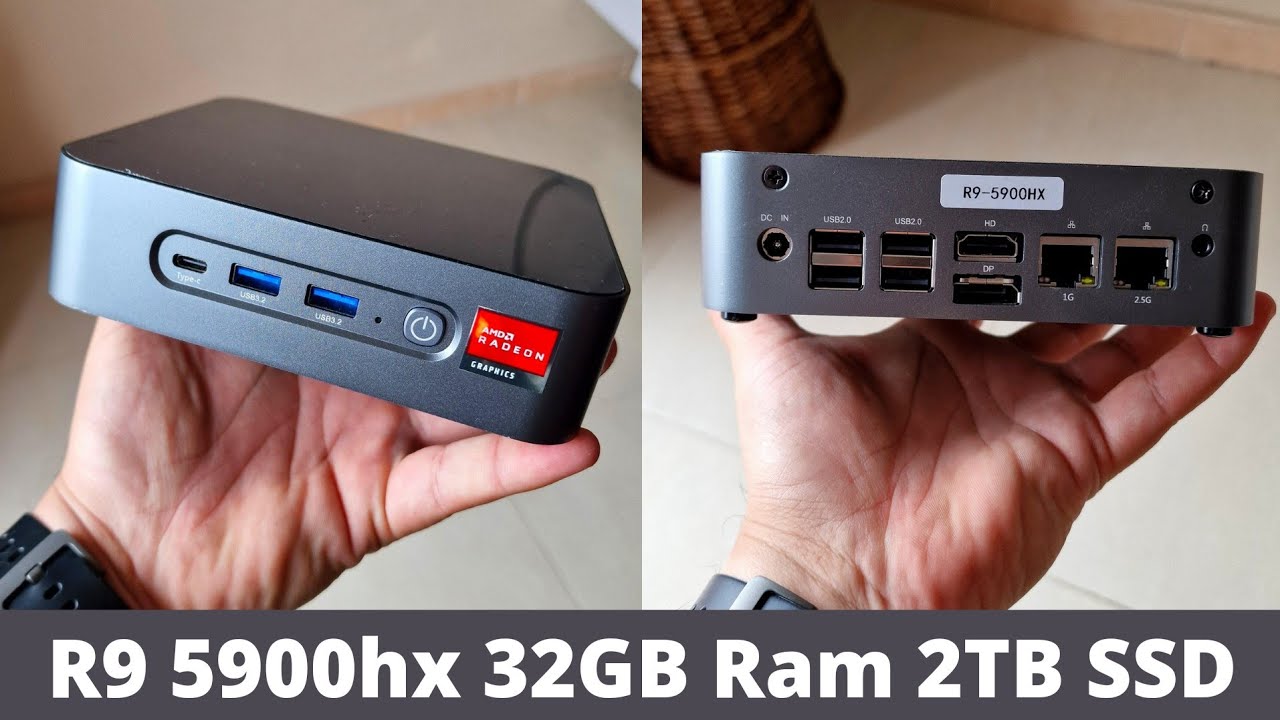 Mini PC Ryzen 9 5900HX it's POWERFUL! - YouTube
