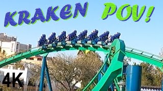 Kraken at SeaWorld Orlando, FL On-Ride POV! (4K)(2024) 🐙