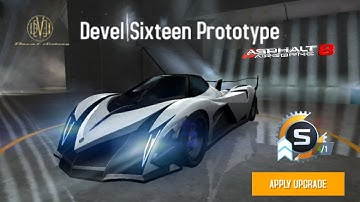 The Devel Sixteen Prototype Upgrades In Asphalt 8?