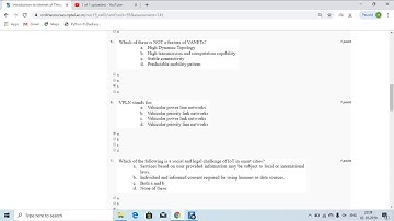 IOT NPTEL week 10 Assignment answers