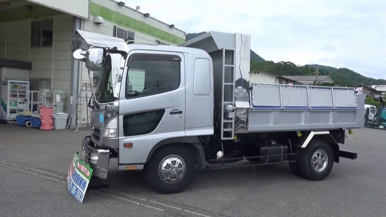 中古トラック 平成16年式 日野 レンジャー メッキ付 土砂ダンプ 外装と下回り Youtube