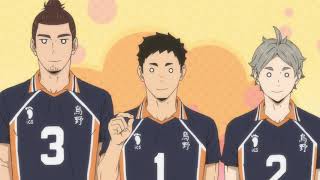 Daichi introduces Hinata and Kageyama to his senpai's | Haikyu to the top season 4 ep12