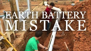 DIY Geothermal Greenhouse Part 7: Earth Battery MISTAKE!