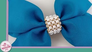 ACABAMENTO PARA LAÇOS COM MANTA DE STRASS E PEROLAS || DICA LETARTES #08