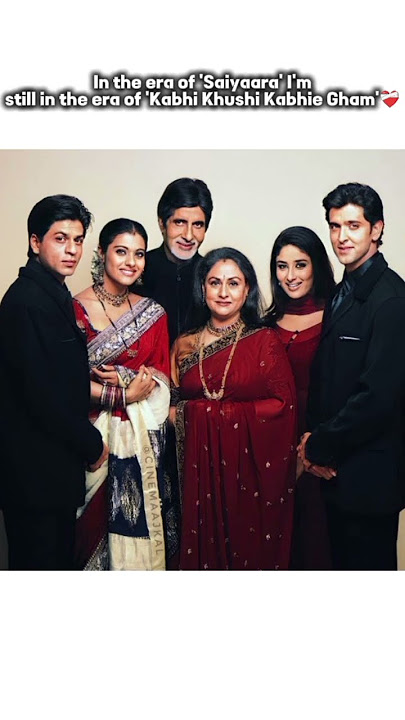 Kabhi Khushi Kabhie Gham❤️‍🩹 #old #gold #srk #kajol #Amitahbachan #jayabachchan #kareenaKhan #hritik