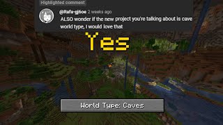 How to get Cave Worlds with Biomes in Minecraft 1.20 (Update in the desc.)