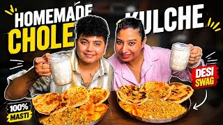 ASMR Eating Yummy Homemade Chhole Kulche😍