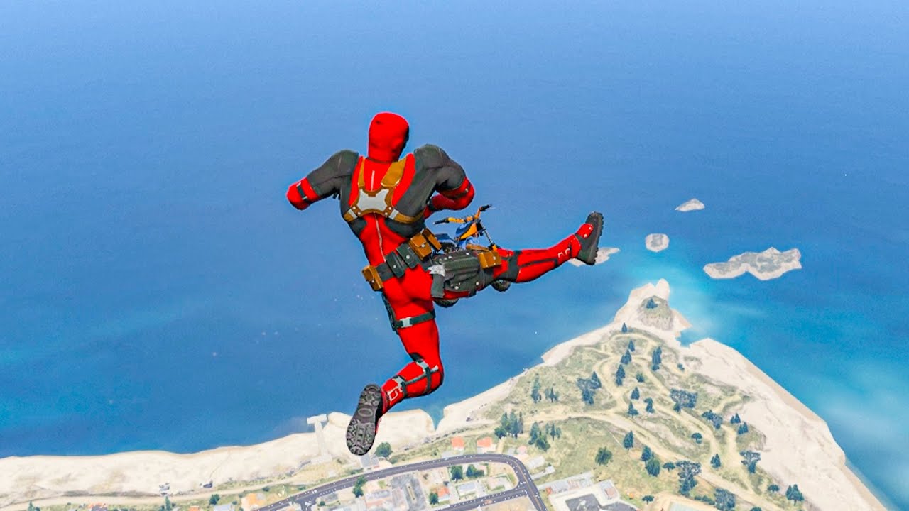 Deadpool Euphoria Physics Ragdoll Compilation  GTA 5 Funny Moments & Crazy Fails Pt 12