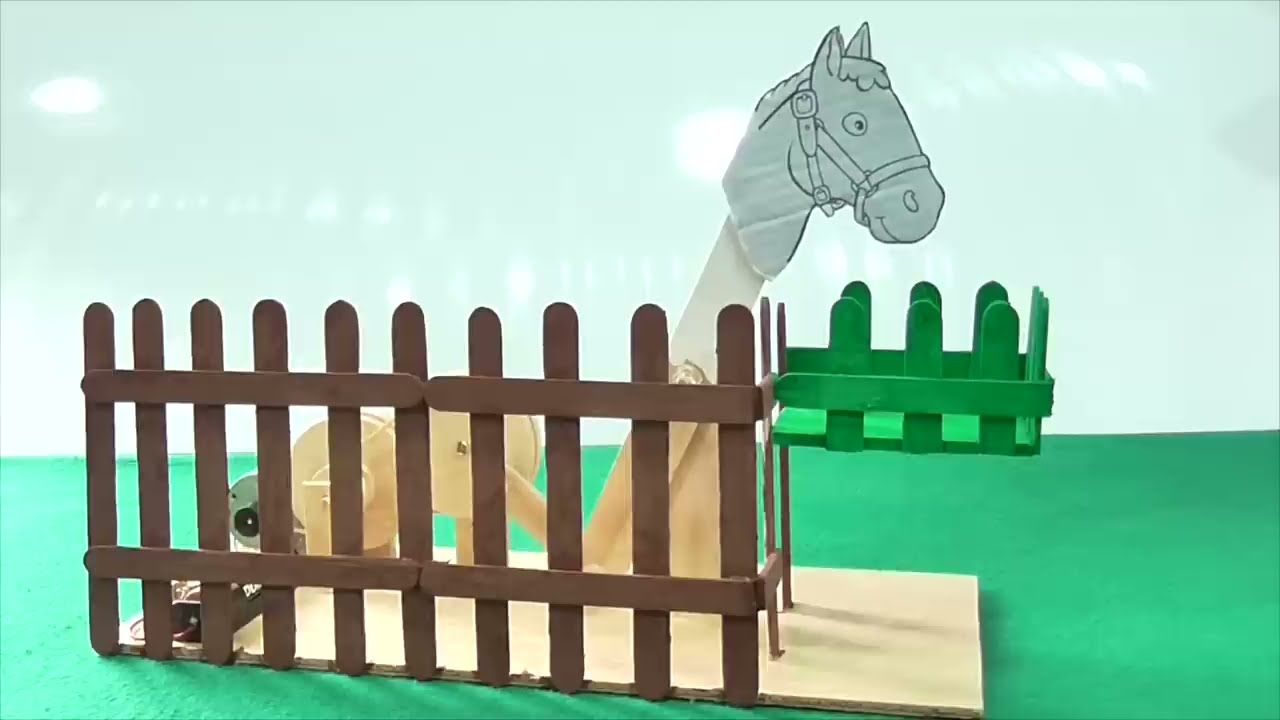 🐴Cómo Hacer un Caballo Mecánico que Mueve la Cabeza
