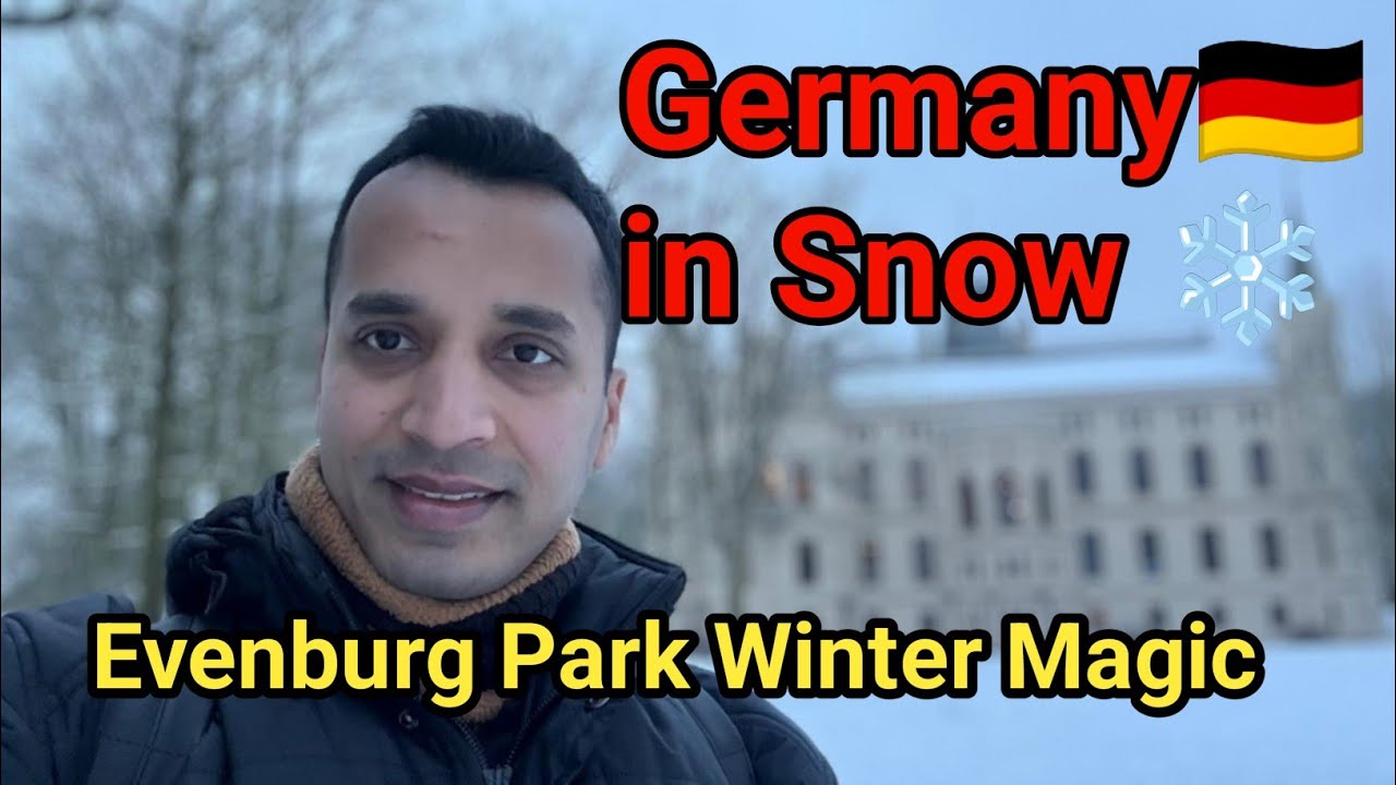 🌨️ “Snowfall in Germany | Evenburg Park Winter Wonderland – 