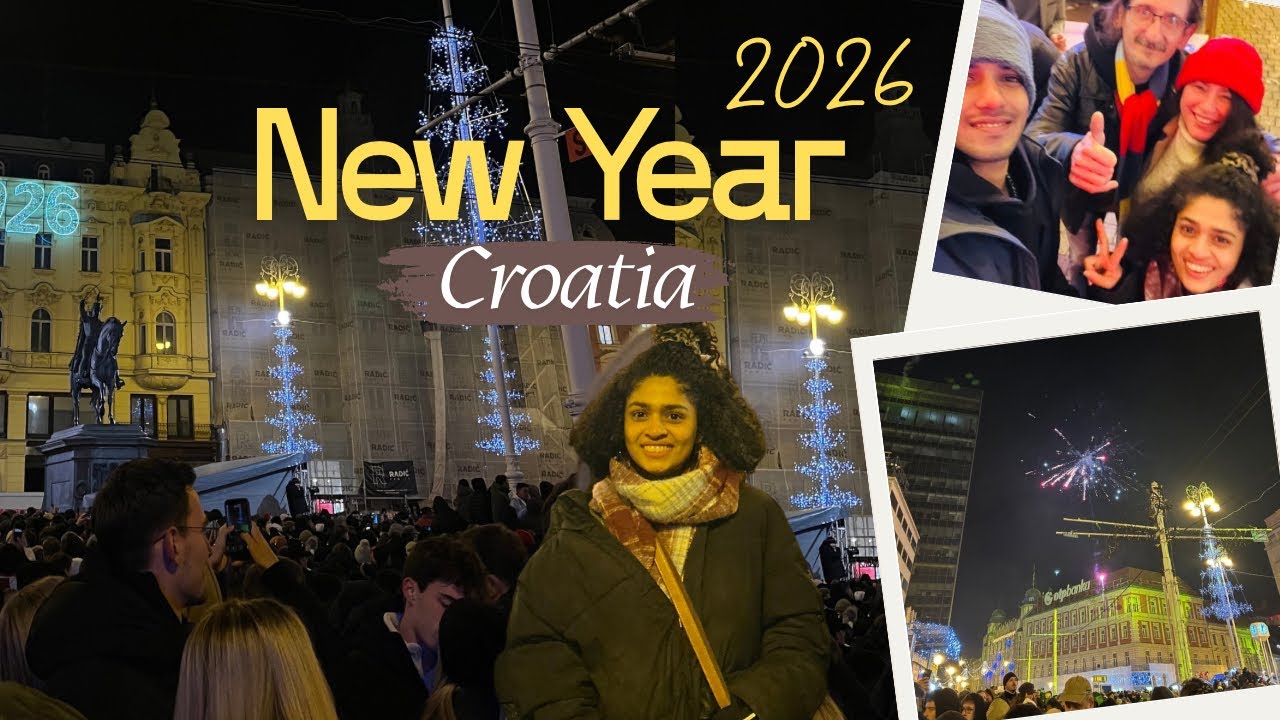 പുതുവർഷം പുതിയ രാജ്യത്ത് | Zagreb, Croatia🇭🇷 | New Year Vlog 