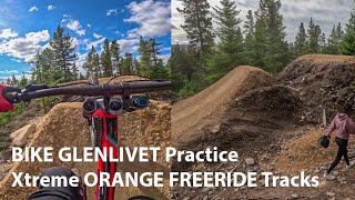 OMG Bike Glenlivet orange extreme freeride tracks madness & showing track 1st practice Kieran