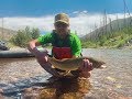 Fly Fishing Montana, pack raft Bob Marshall Wilderness - 2019