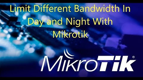 Day and Night Bandwidth package configuration  in Mikrotik