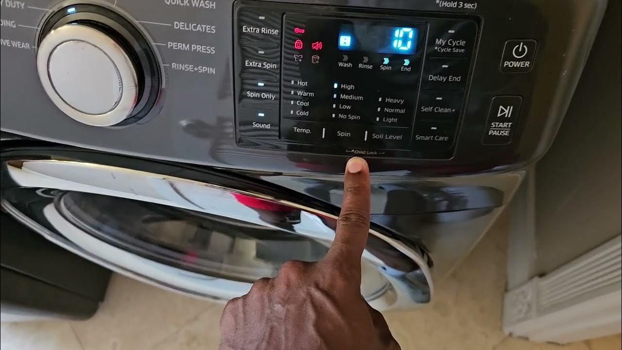 how to turn off child lock on Samsung washing machine *Updated* YouTube