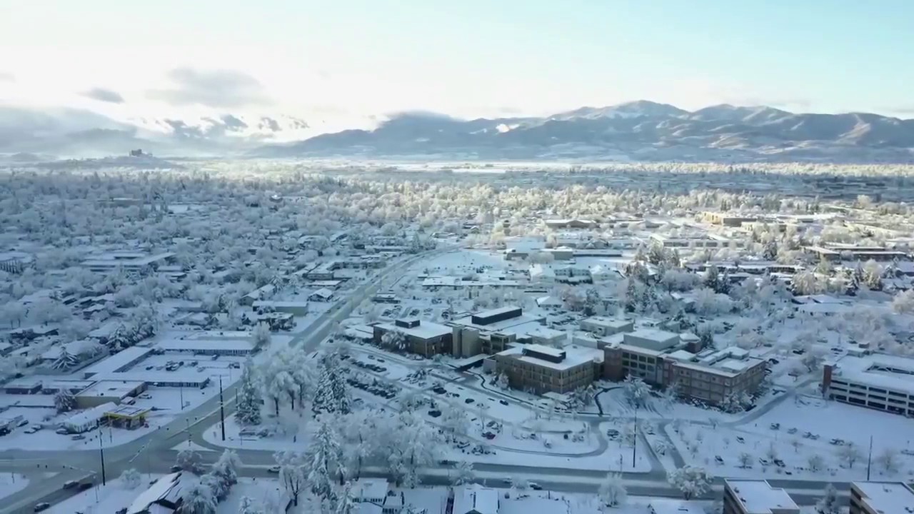 Drone footage captures most Medford snow since 1919 YouTube