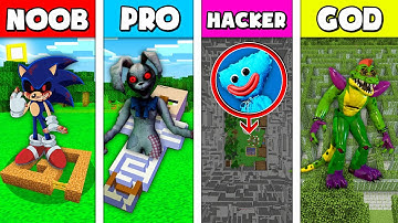 Minecraft Battle: NOOB vs PRO vs HACKER vs GOD: SCARY MAZE CHALLENGE HORROR Minecraft Animation
