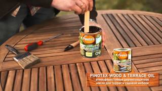 Обновление и защитa садовой мебели маслом Pinotex Wood&Terrace oil(Специальное атмосферостойкое масло Pinotex Wood&Terrace oil содержит натуральное масло и воск, которые обеспечивают..., 2015-04-09T09:19:20.000Z)