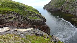 Губа Острая Лудка, водопад. Белое море.