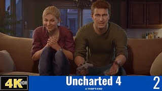 An Ordinary Life For Nathan And Elena | Uncharted 4: A Thiefs End Walkthrough 4k HDR