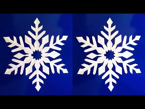 Video: Cortamos hermosos copos de nieve del papel con nuestras propias manos