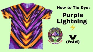 How to Tie Dye: Purple Lightning (