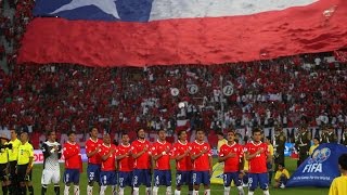 Chile vs Uruguay emocionante  Himno Nacional de Chile cuartos de final copa América 2015