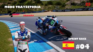 MotoGP 23 | MODO TRAYECTORIA MotoGP SPRINT RACE Carrera 04 Jerez Gameplay PS4