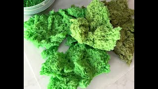 How to Make Spongy, Edible Moss! (for cake decoration and more)