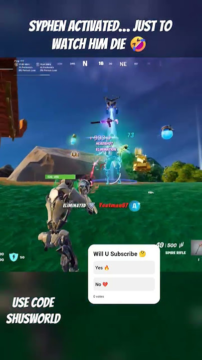 His Syphen Activated But .. 😱 #fortnite #fortniteclips  #gaming