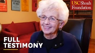 "I've met evil people" | Holocaust Survivor & Psychiatrist Edith Shapiro | USC Shoah Foundation