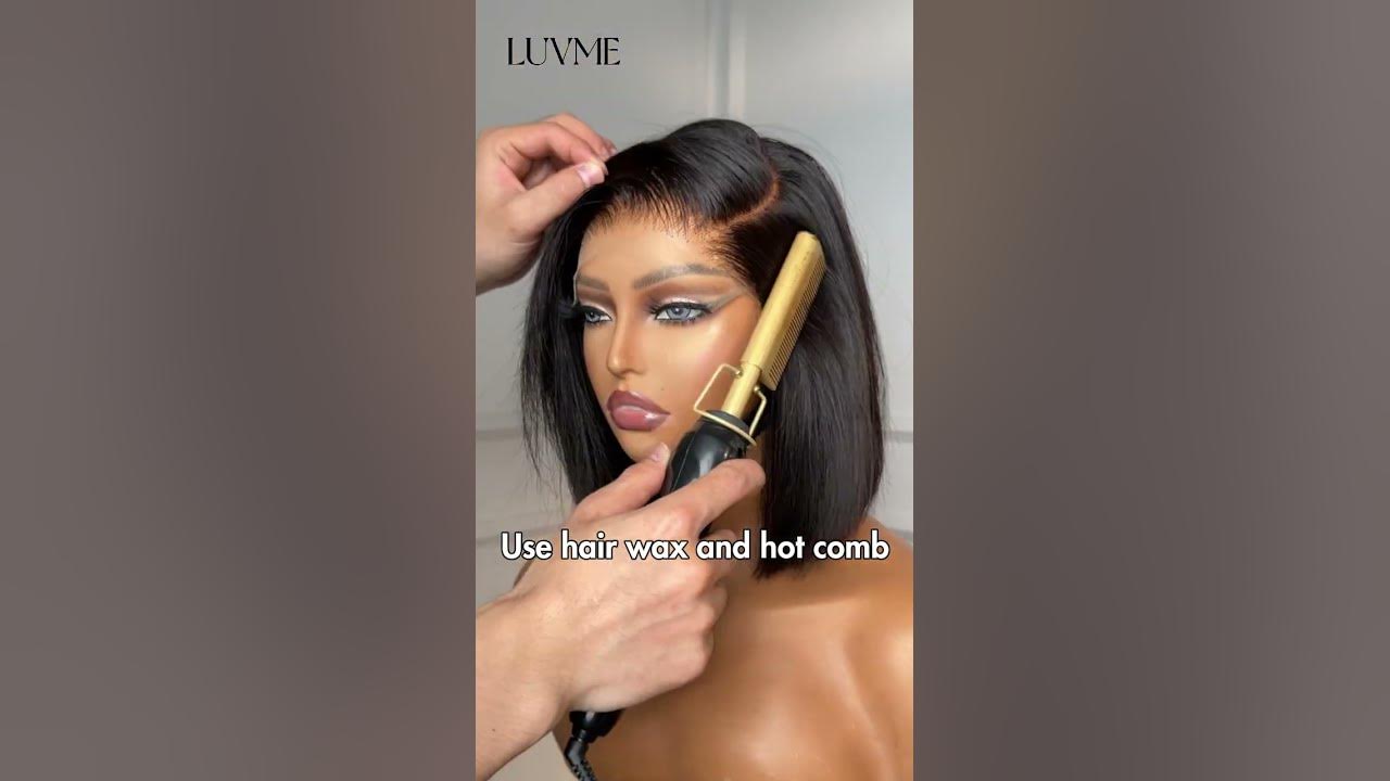 How to style your bob wig like a pro?👀Detailed tutorial💕 #luvmehair #shorts #hair #hairtutorial How to style your bob wig like a pro?👀Detailed tutorial💕 #luvmehair #shorts #hair #hairtutorial