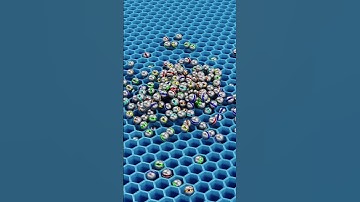 Infinite Ball Drop Loop 🔁 | Relaxing 3D Physics #shorts #satisfying