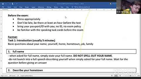 IELTS Speaking Lecture for 2 Hours
