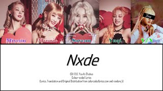 [Karaoke] (G)I-DLE: You As Shuhua-Nxde (Colour-coded Lyrics) Resimi